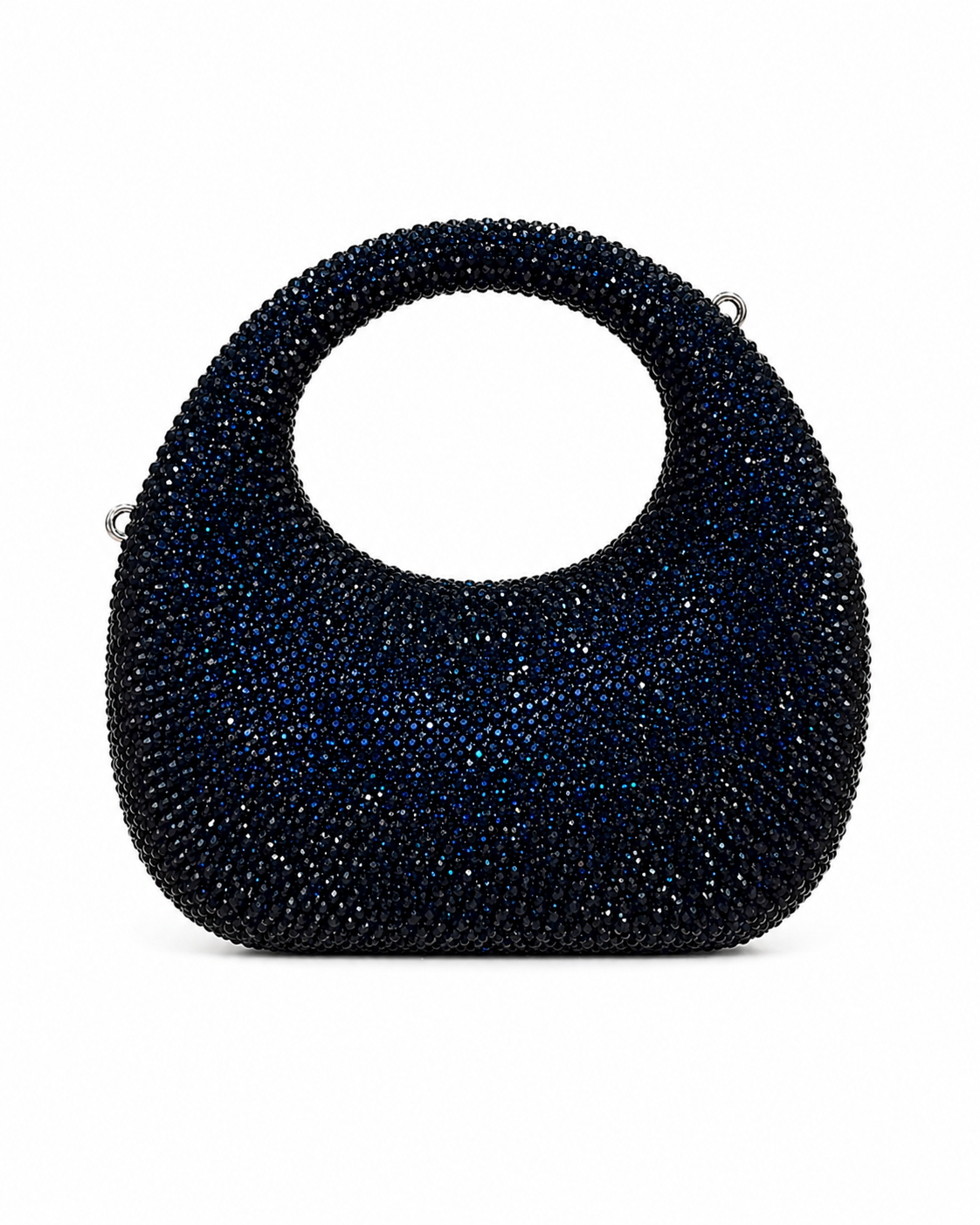Oval Rhinestone Clutch
