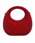 Oval Rhinestone Clutch