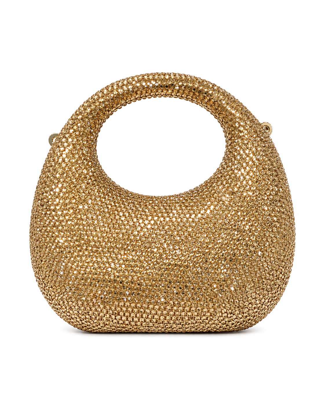 Oval Rhinestone Clutch