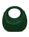 Oval Rhinestone Clutch