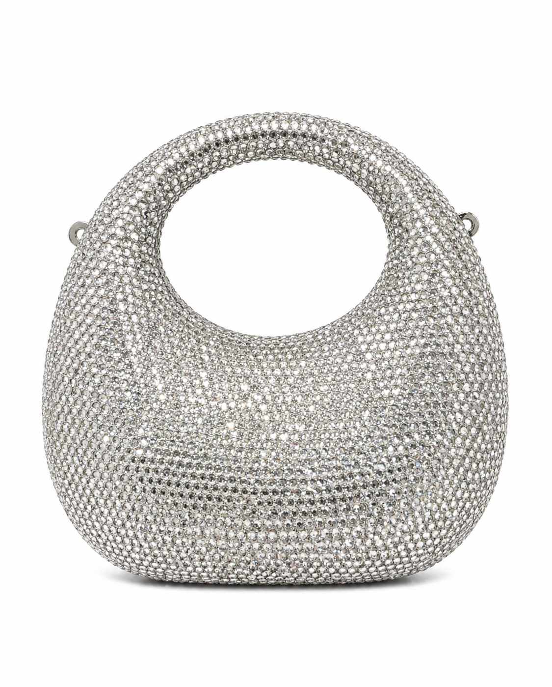 Oval Rhinestone Clutch
