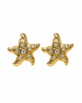 Gold Starfish Studs