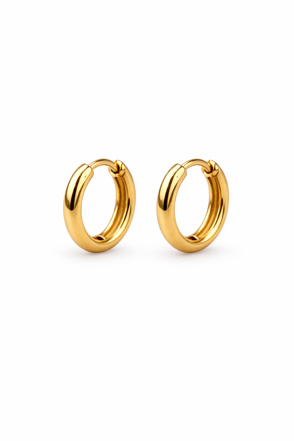 Sleek Gold Hoops
