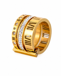 Roman Luxe Crystal Band Ring