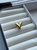 Golden Heart Ring