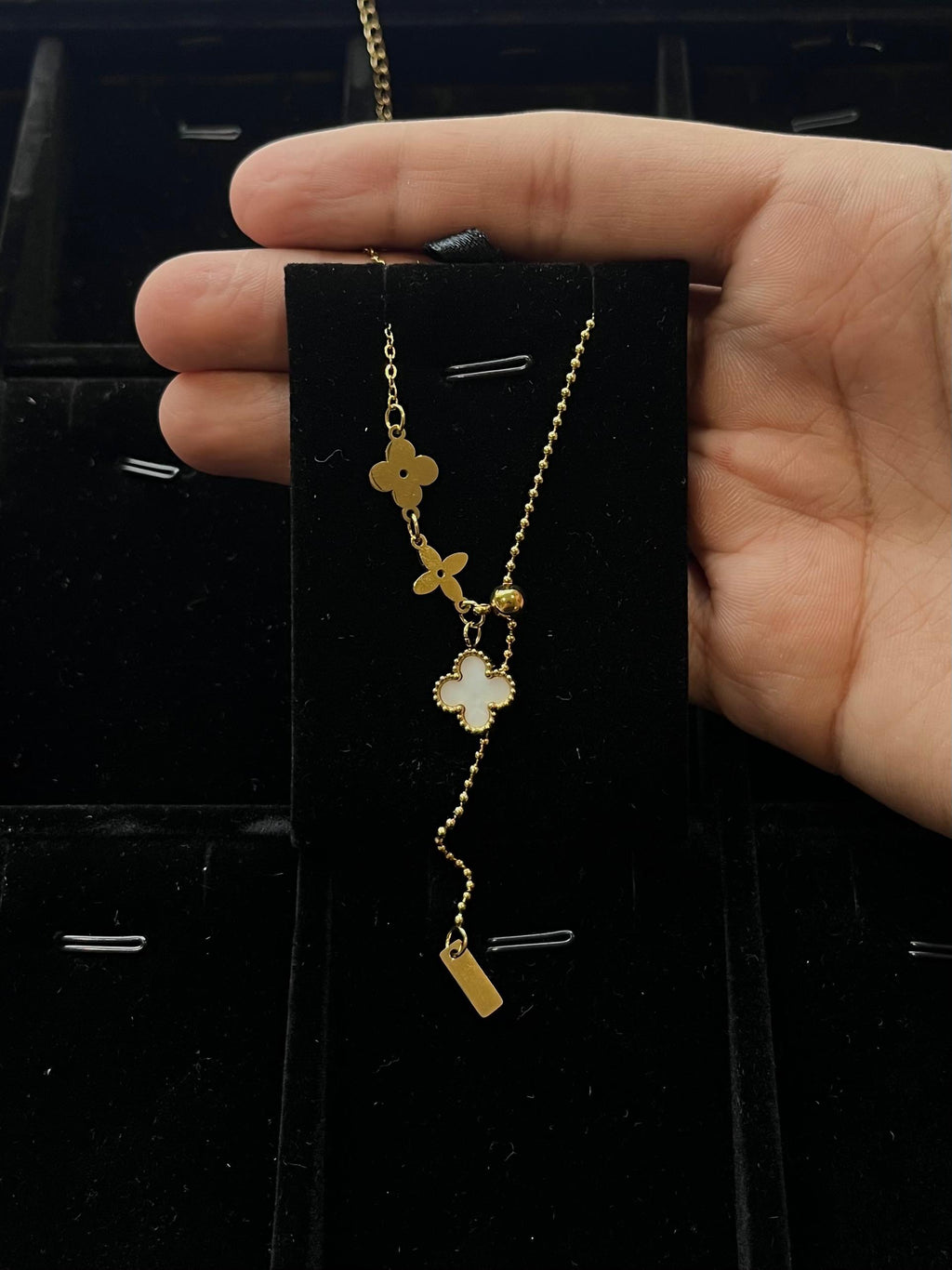 Clover Station Necklace