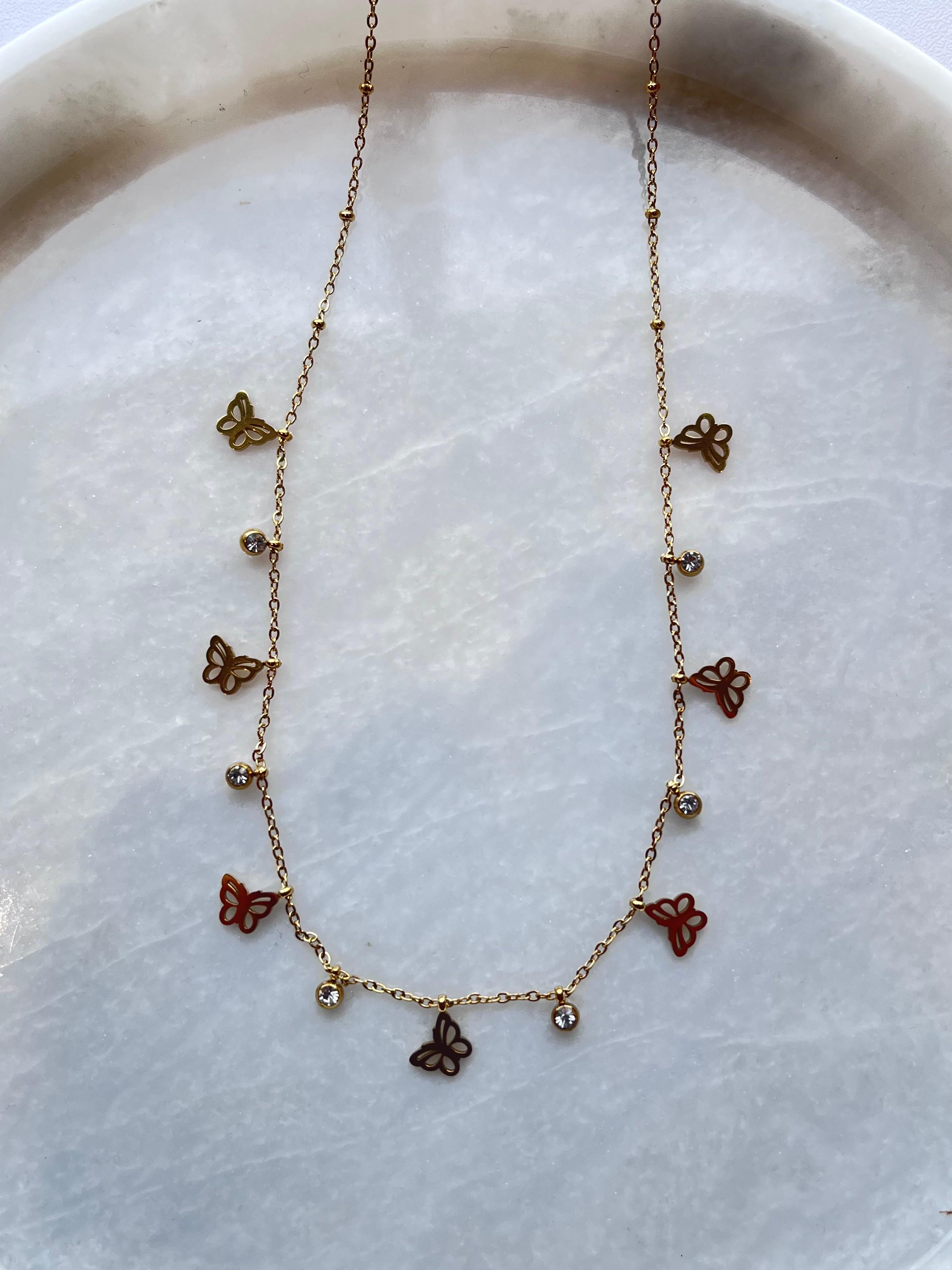 Golden Butterfly Necklace
