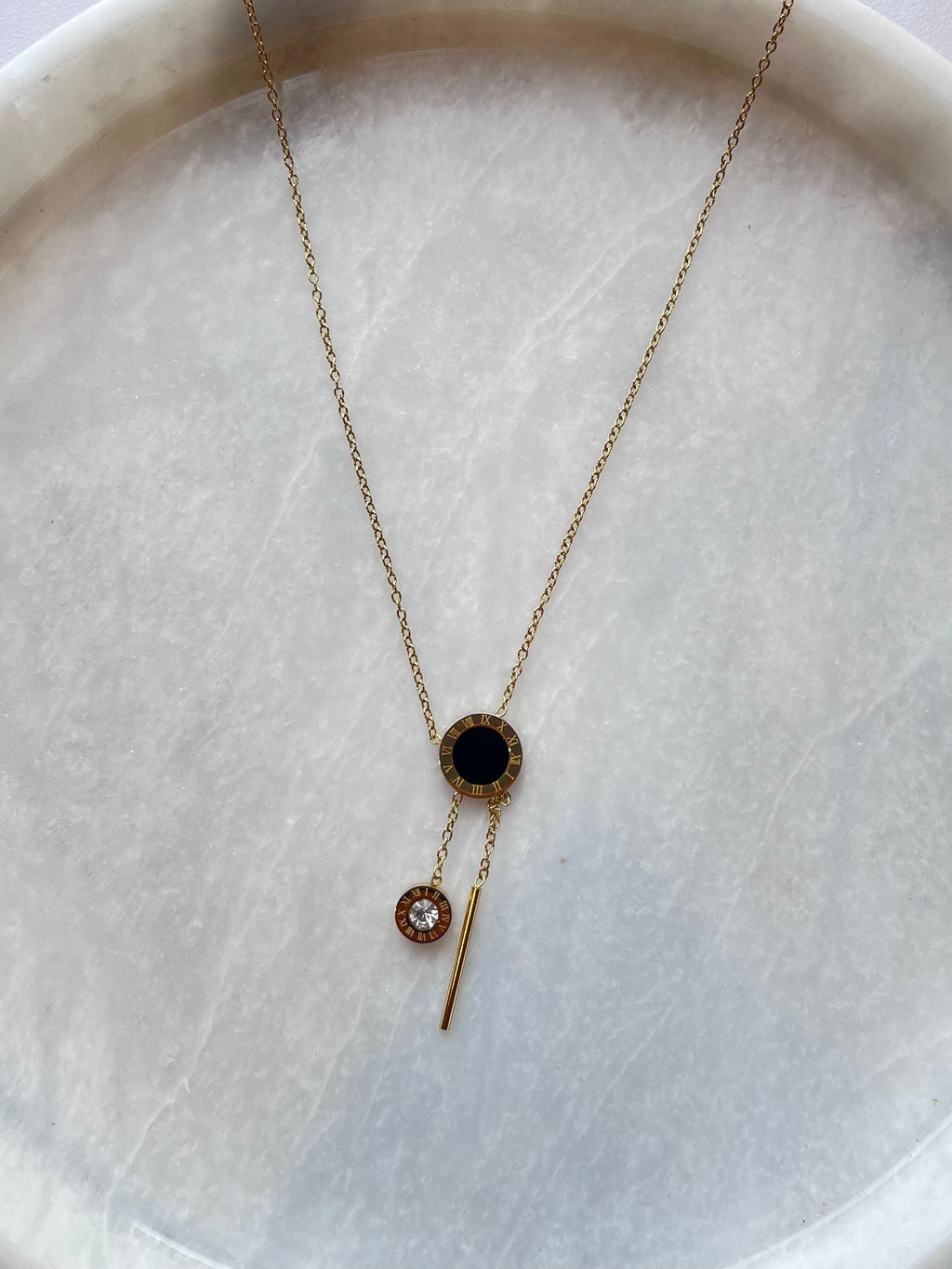 Roman Lariat Pendant