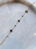 Golden Fleur Charm Bracelet