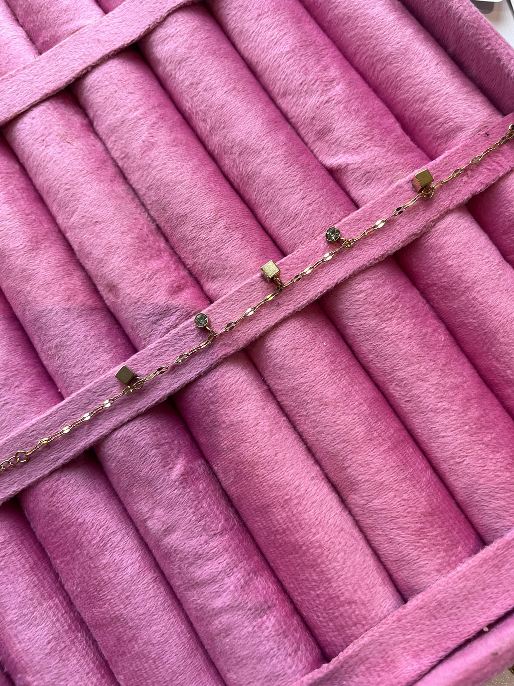 Golden Geometry Charm Bracelet