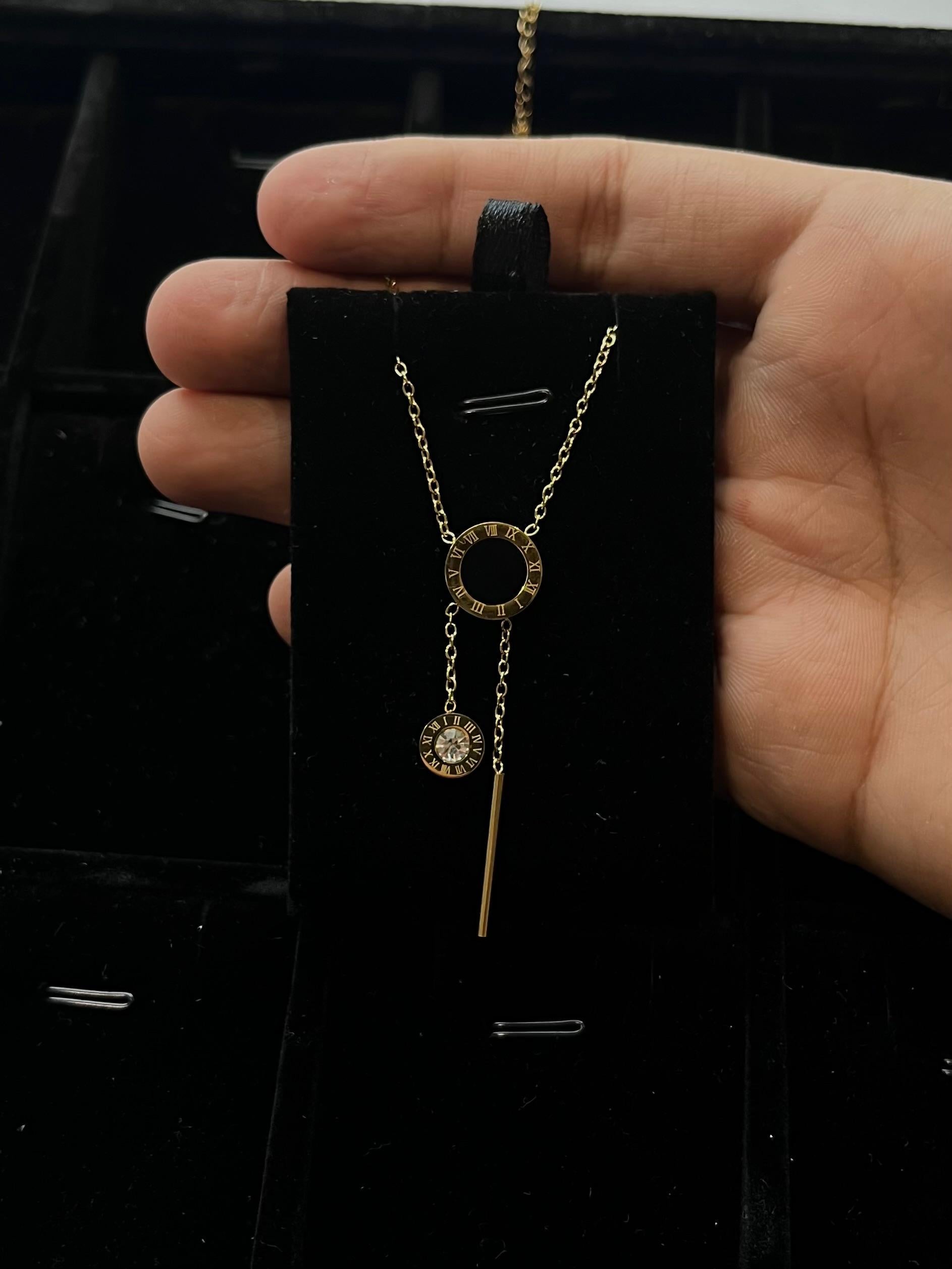 Roman Lariat Pendant