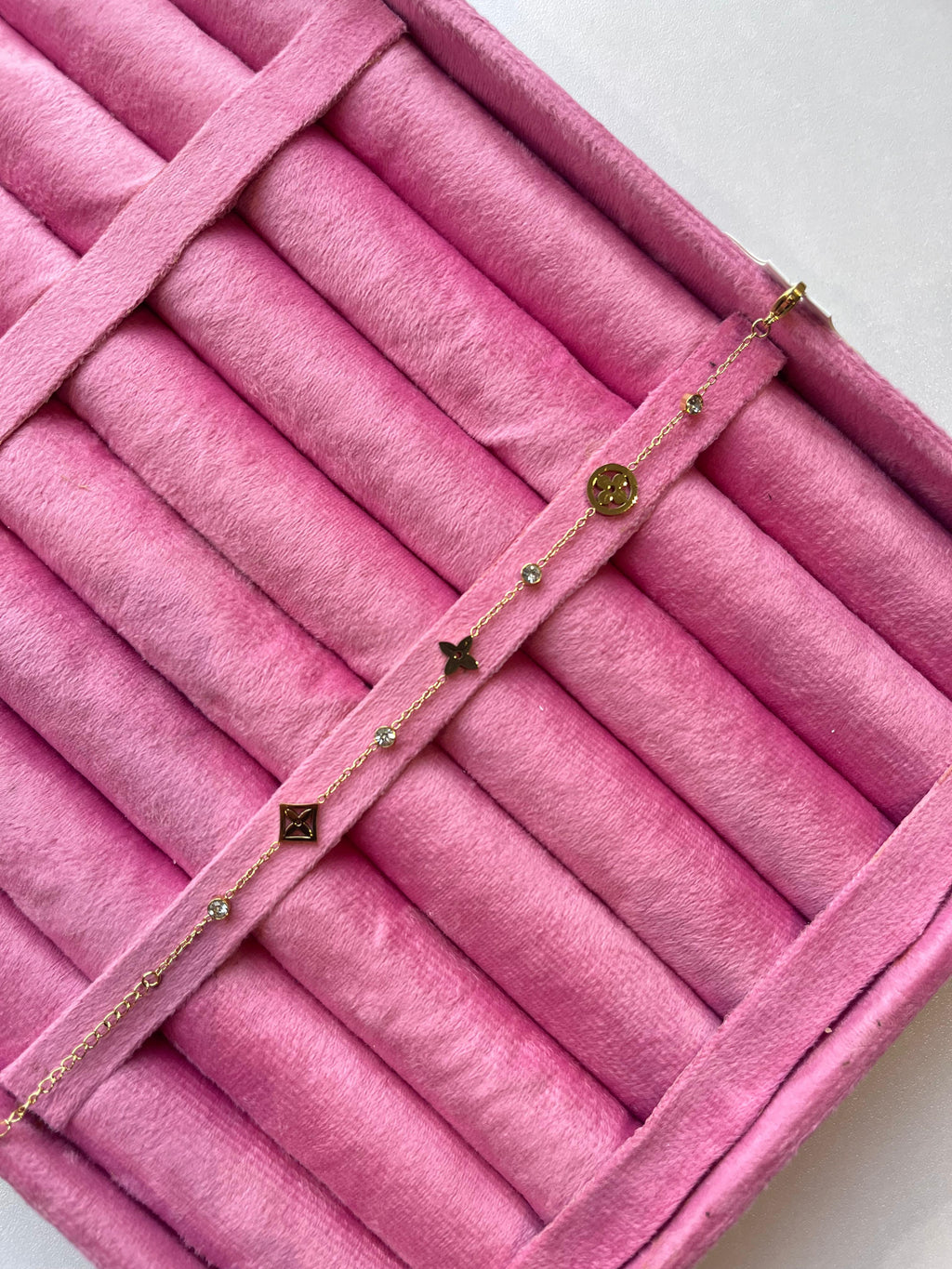 Golden Fleur Charm Bracelet