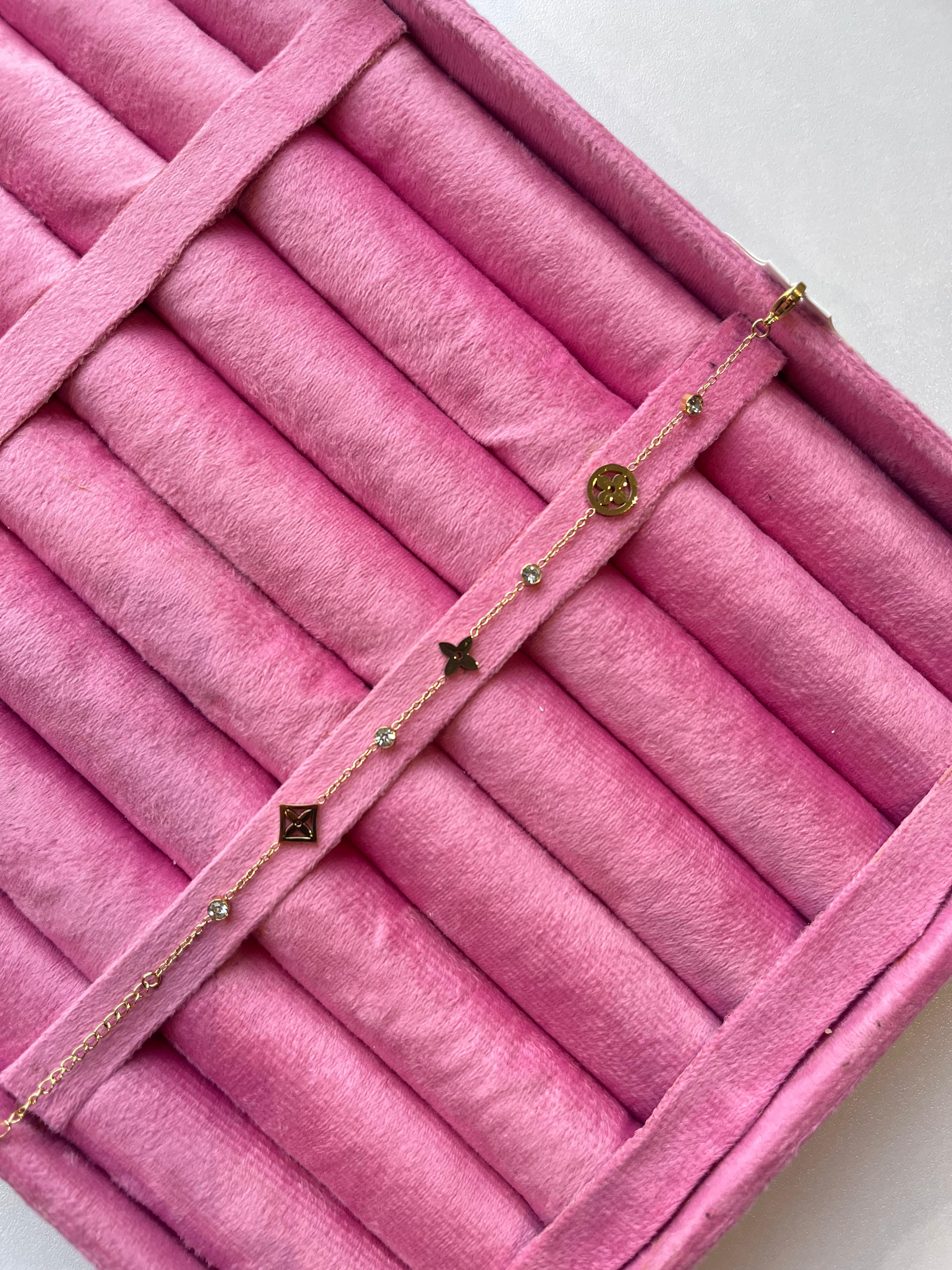 Golden Fleur Charm Bracelet