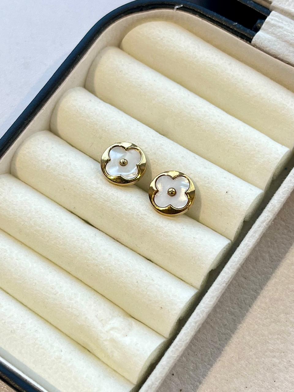 Enamel Floral Studs