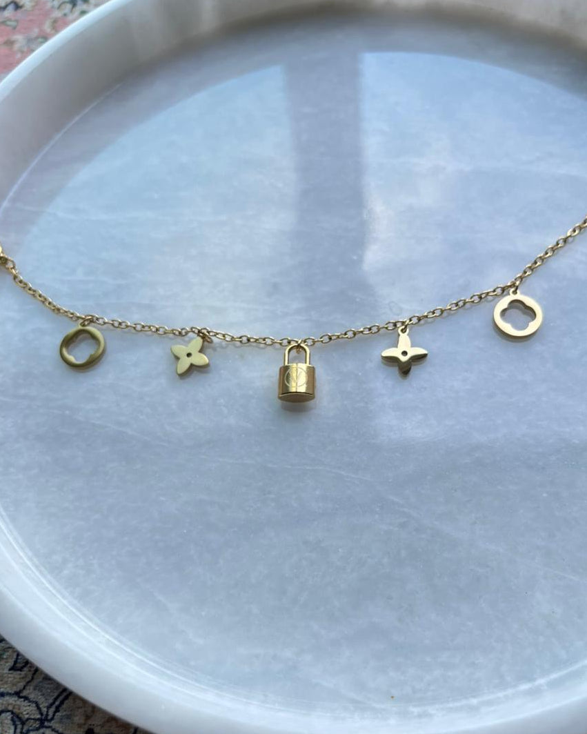 Lock Charm Bracelet