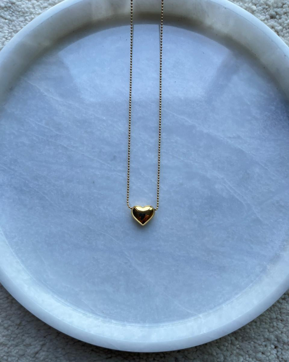 Golden Amour Heart Pendant